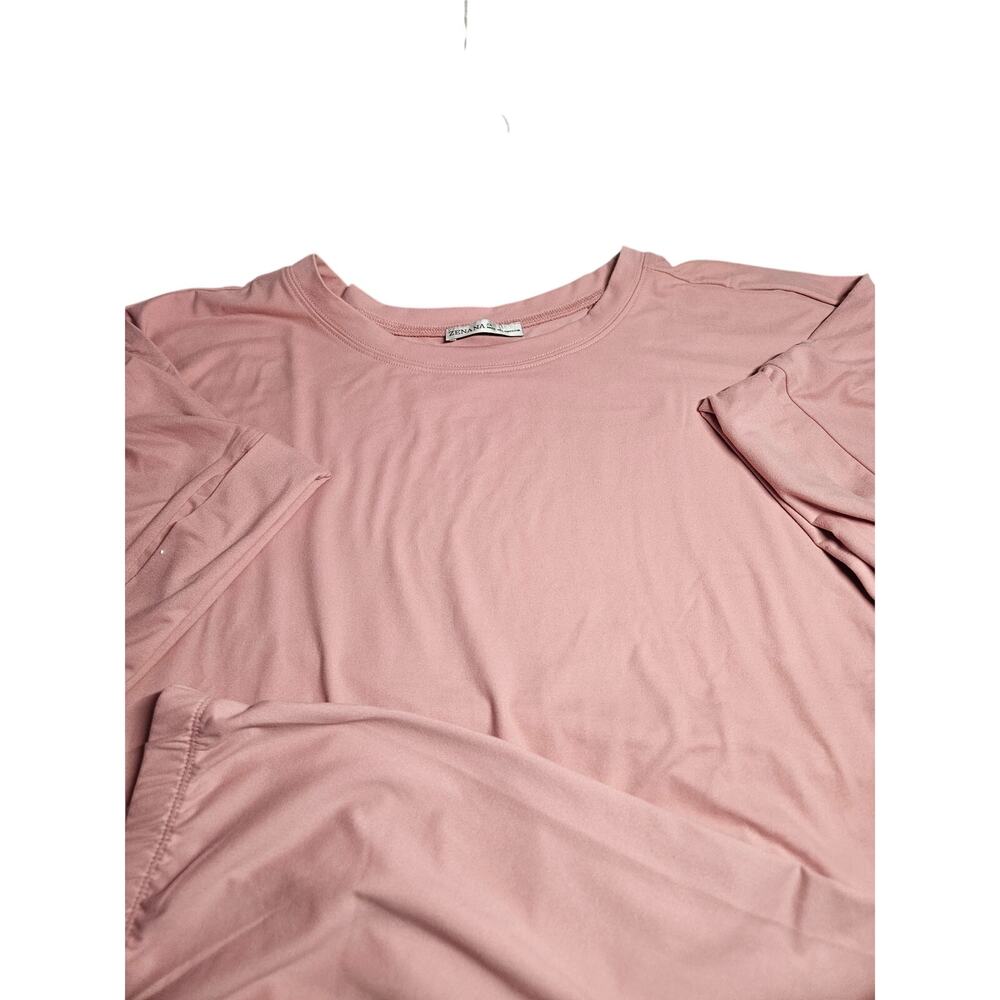 Zenana Womens Soft Knit Set Pink Size 2X